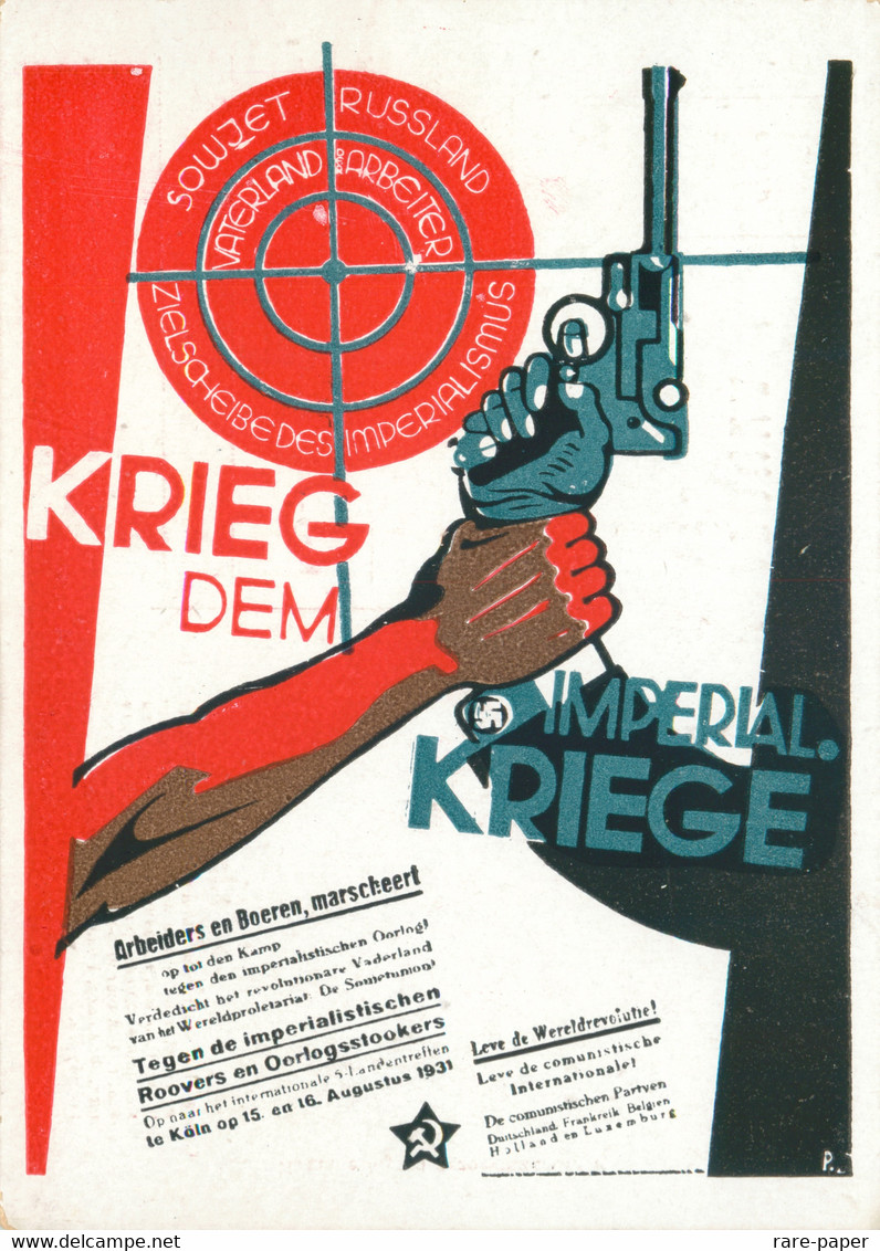 Soviet Propaganda Postcard 1930s "Poster Art Of The German Communist Party" Series No.21 - Parteien & Wahlen