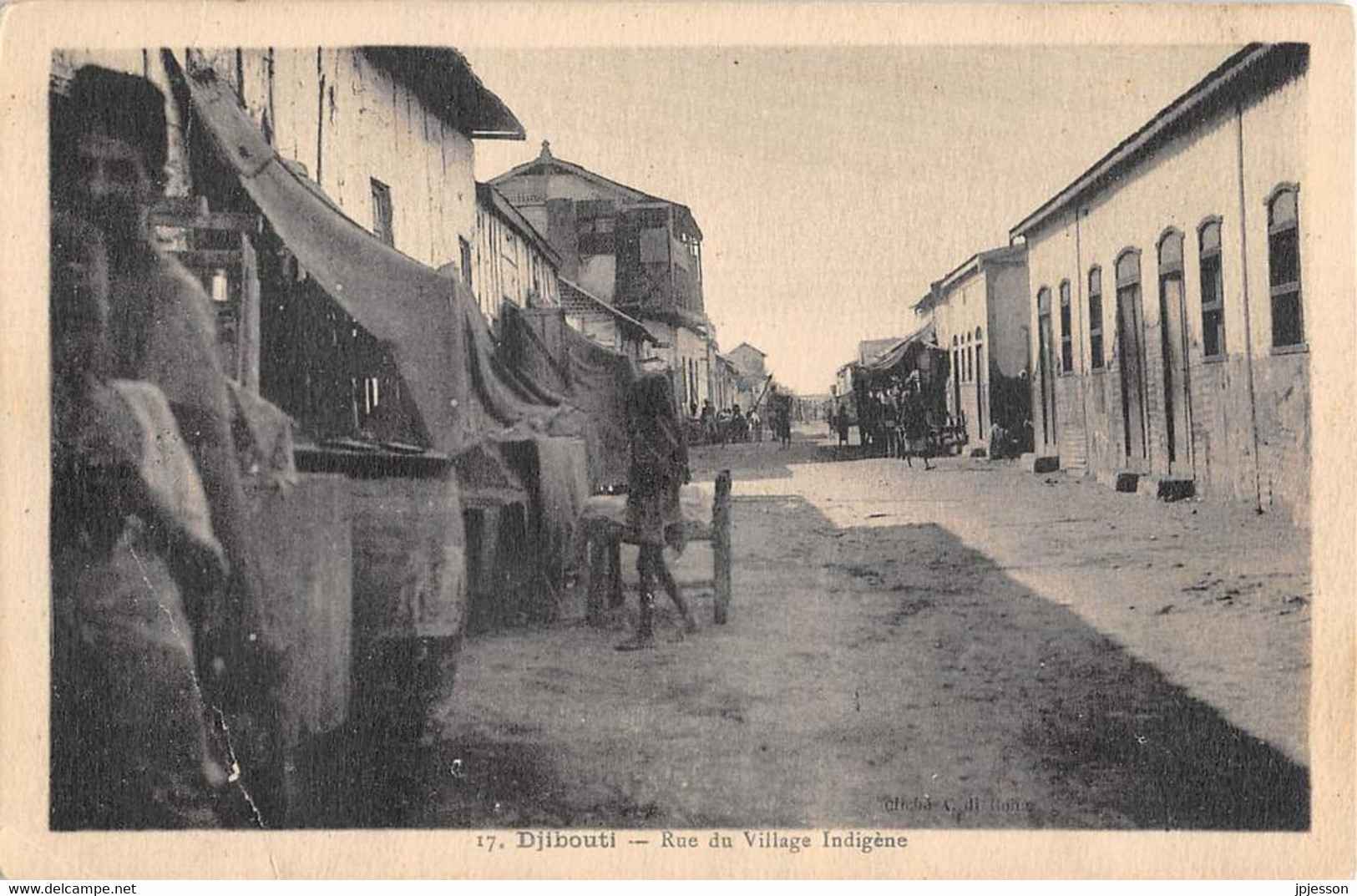 DJIBOUTI - SOUVENIR - RUE DU VILLAGE INDIGENE - Djibouti