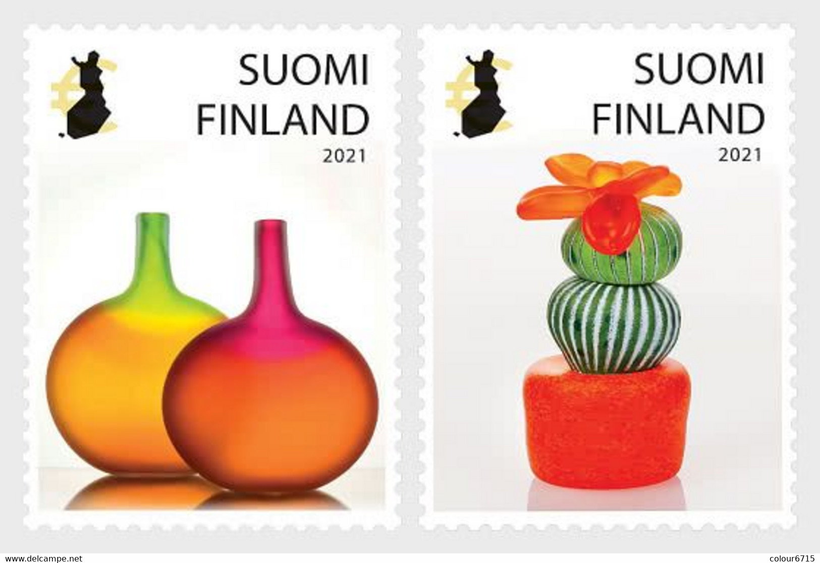 Finland 2021 Posti's Art Award Stamps 2v MNH - Unused Stamps