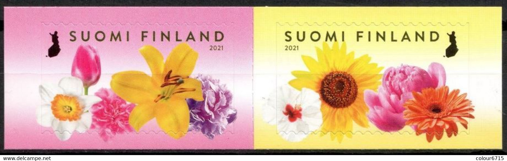 Finland 2021 Garden Flowers Stamps 2v MNH - Unused Stamps