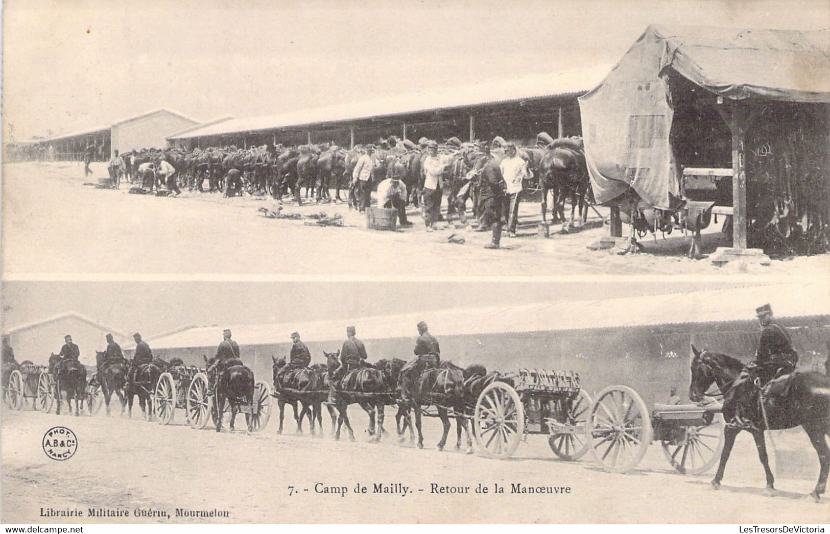 CPA - MILITARIAT - Camp De Mailly - Retour De La Manoeuvre - Librairie Militaire Guérin - Mourmelon - Maniobras