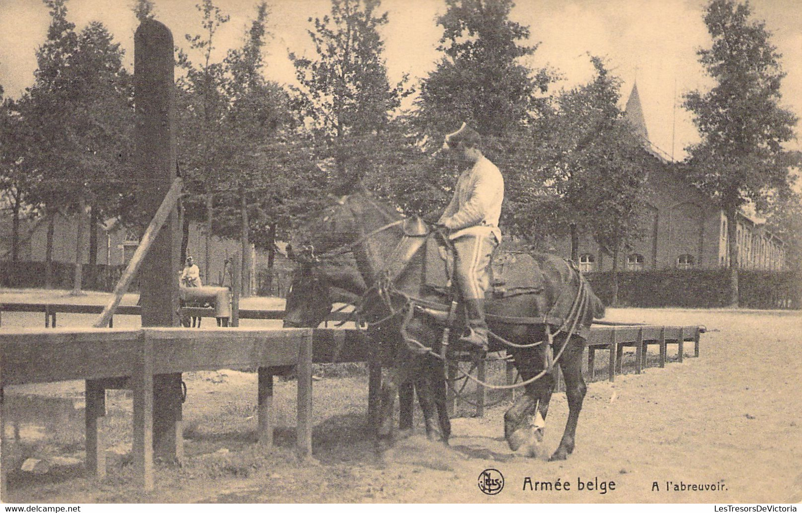 CPA - MILITARIAT - Armée Belge - à L'abreuvoir - Nels - Cheval - Militaire - Sonstige & Ohne Zuordnung