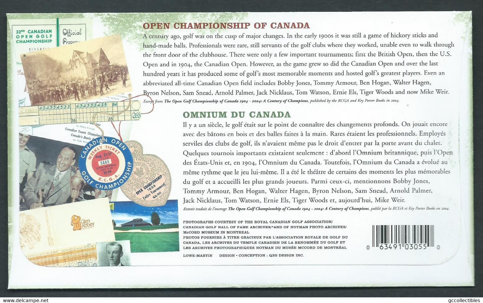 Canada - # 2051-2052 Combo FDC - Golfing - 2001-2010