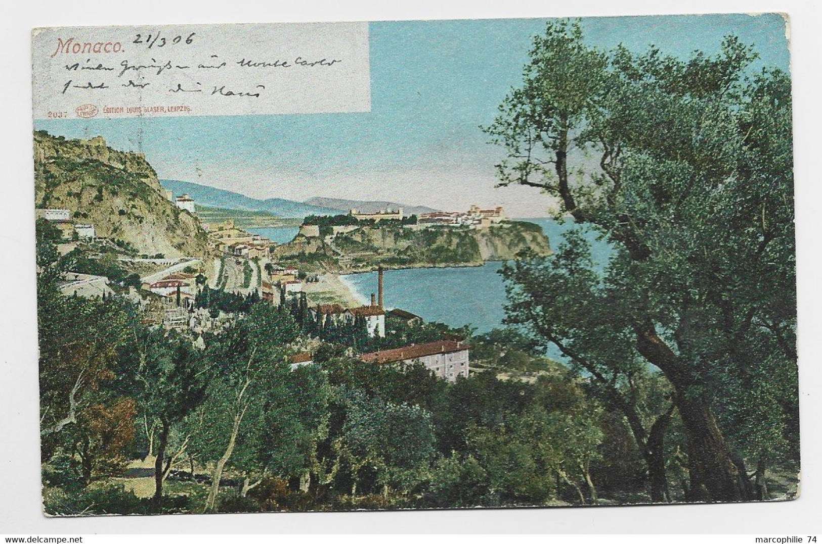 MONACO 1C+2CX2+5C CARTE CONVOYEUR NICE A VINTIMILLE 22 MARS 06 POUR ALLEMAGNE - Storia Postale