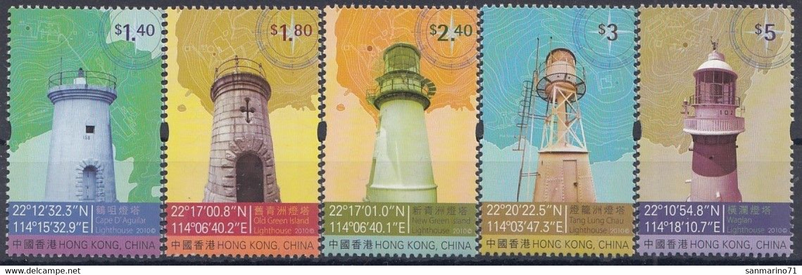 HONG KONG 1590-1594,unused,lighthouses - Neufs