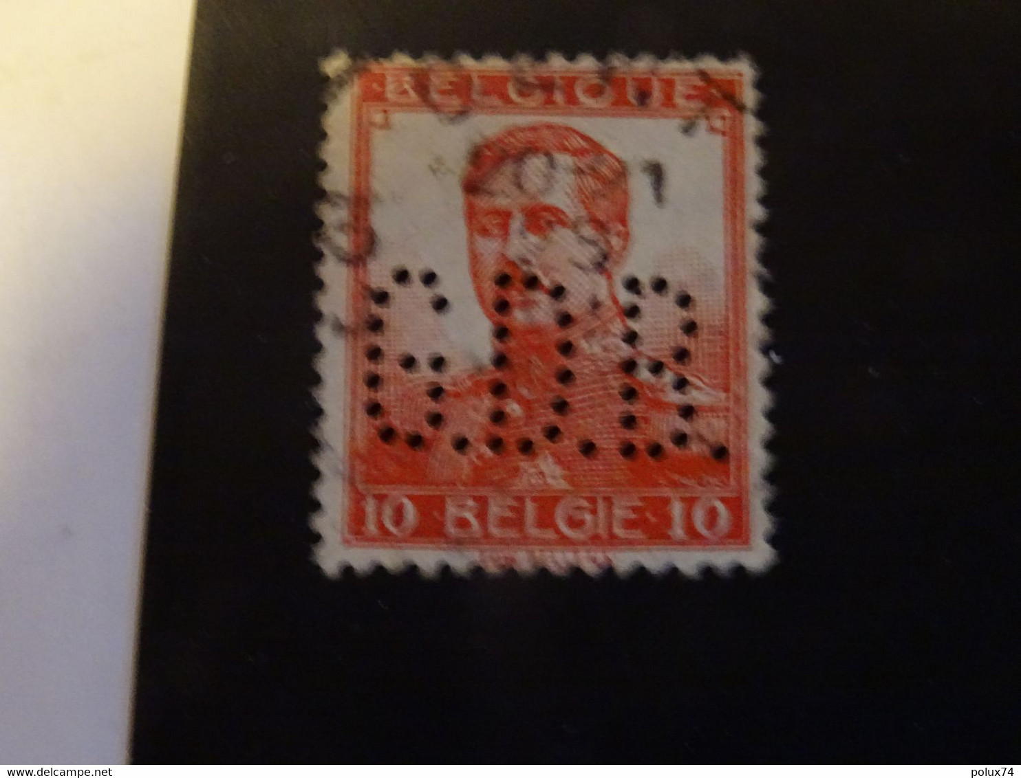 BELGIQUE Perforé  G.D.B. - 1909-34