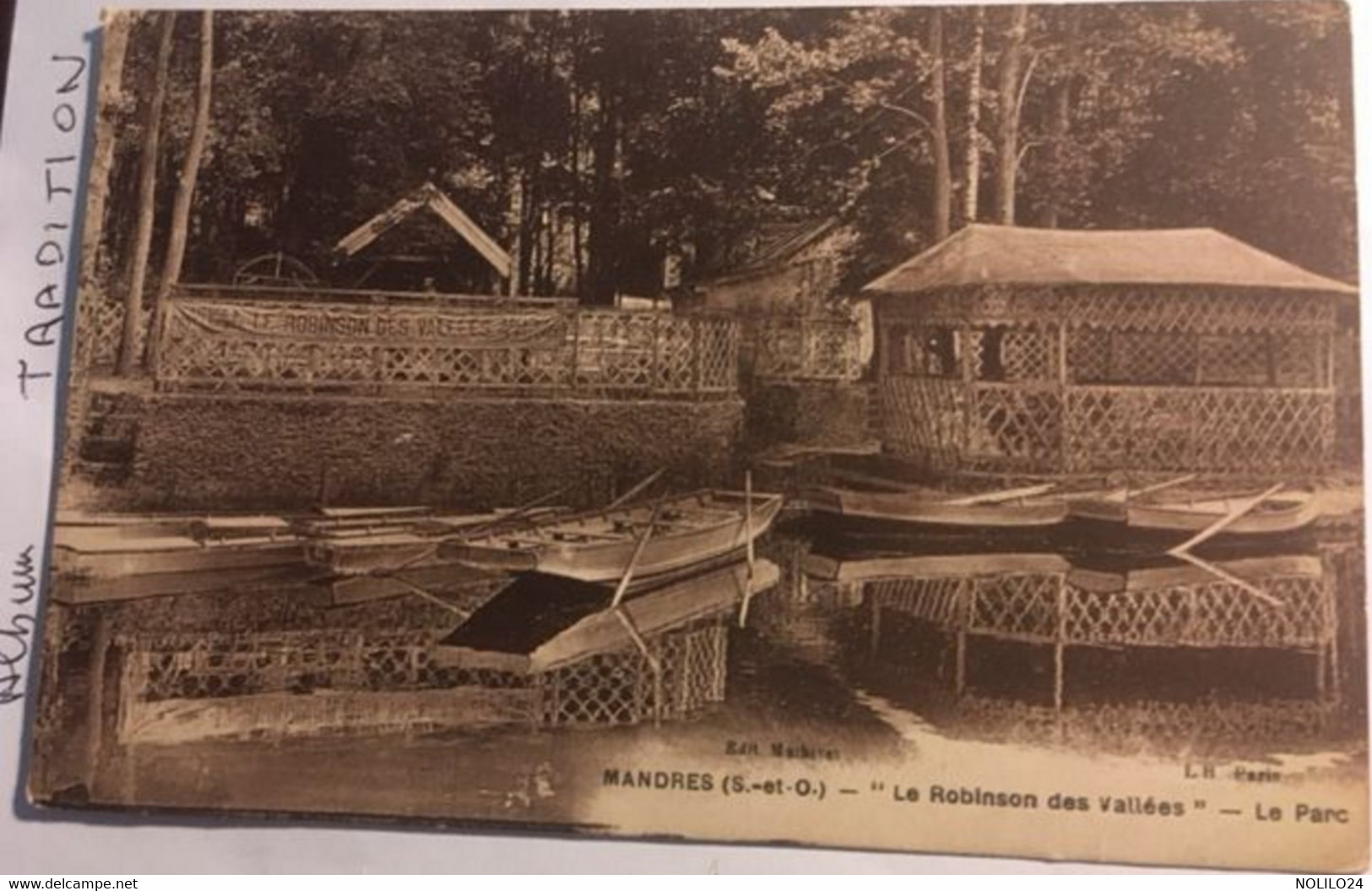 Cpa, écrite En  1938, 94 Mandres Le Robinson Des Vallées Le Parc, éd L'Hoste - Mandres Les Roses