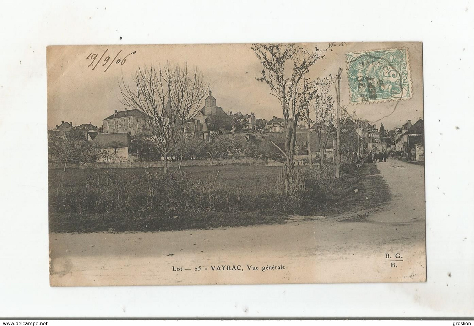 VAYRAC (LOT) 25 VUE GENERALE (EGLISE ET HABITATIONS) 1906 - Vayrac