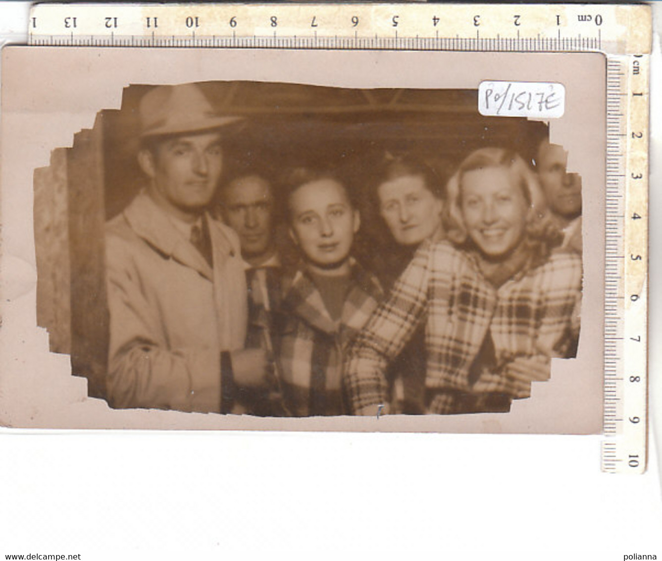 PO1517E# FOTOGRAFICA GRUPPO AL LUNA PARK RICORDO FIERA DI S.MARTINO 1943  No VG - Foires