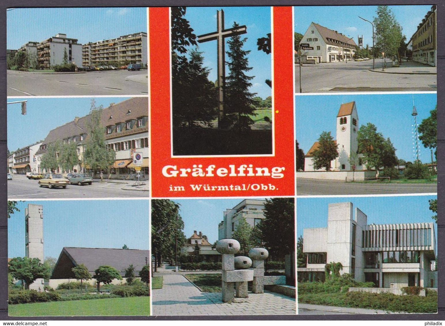 Bayern - Gräfelfing Im Würmtal / Obb. Mehrbildkarte 1988 (N-329) - Graefelfing