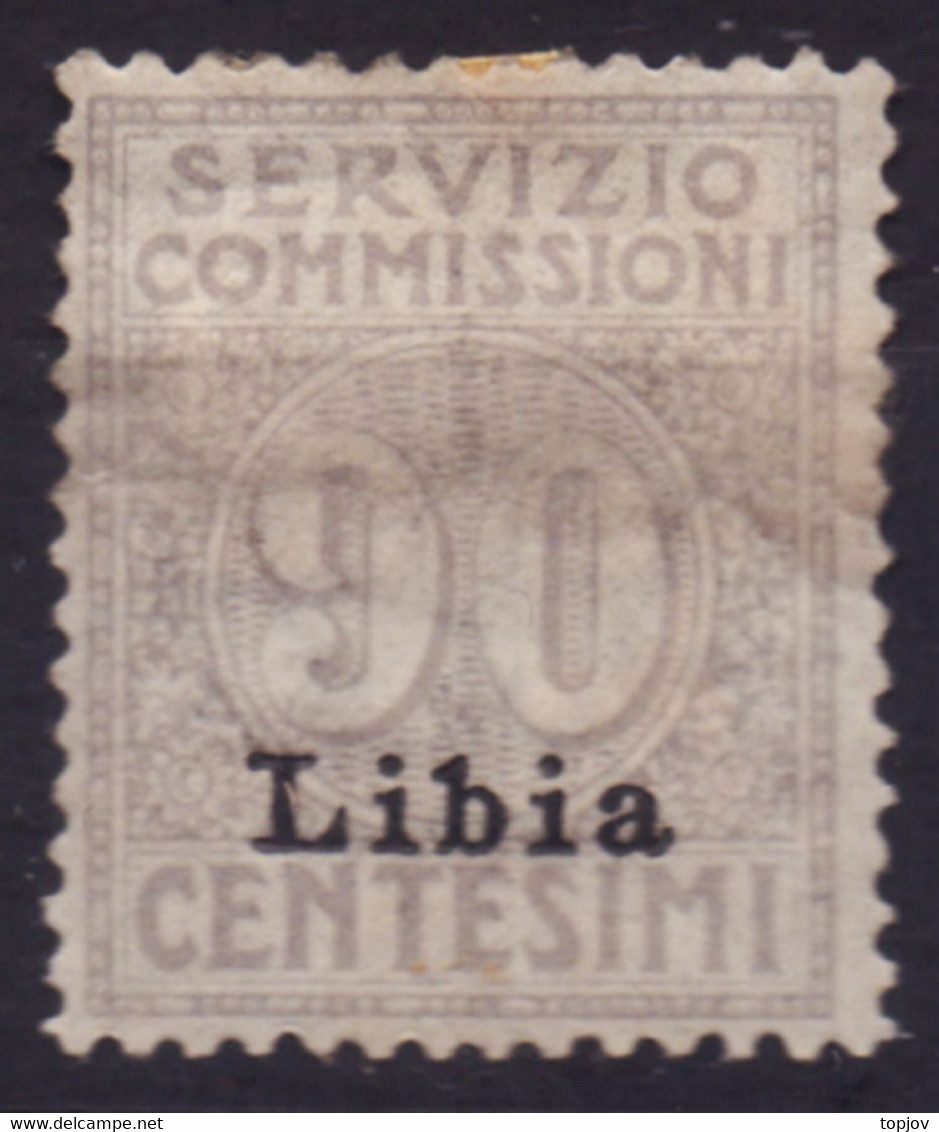 ITALIA - LIBYA - SERVIZIO - Sass. 3 - Mlh - 1915 - Libya