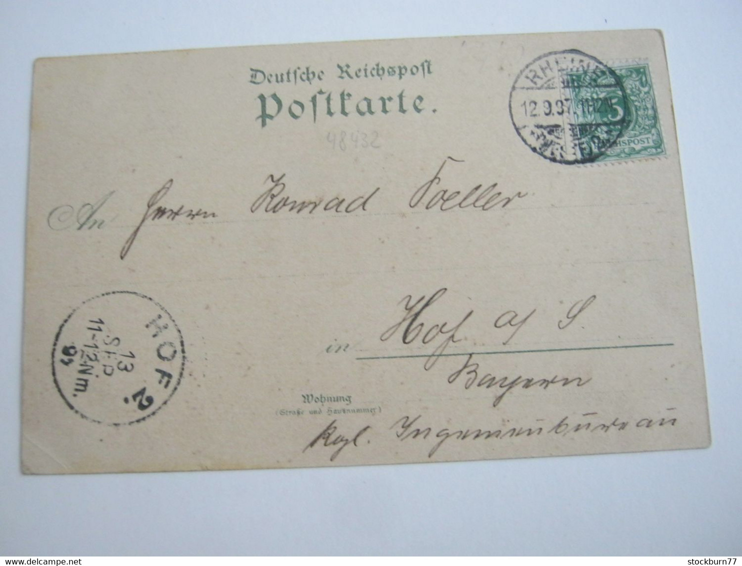 RHEINE , Postamt ,Schöne Karte Um 1897,    Siehe  2 Abbildungen - Rheine