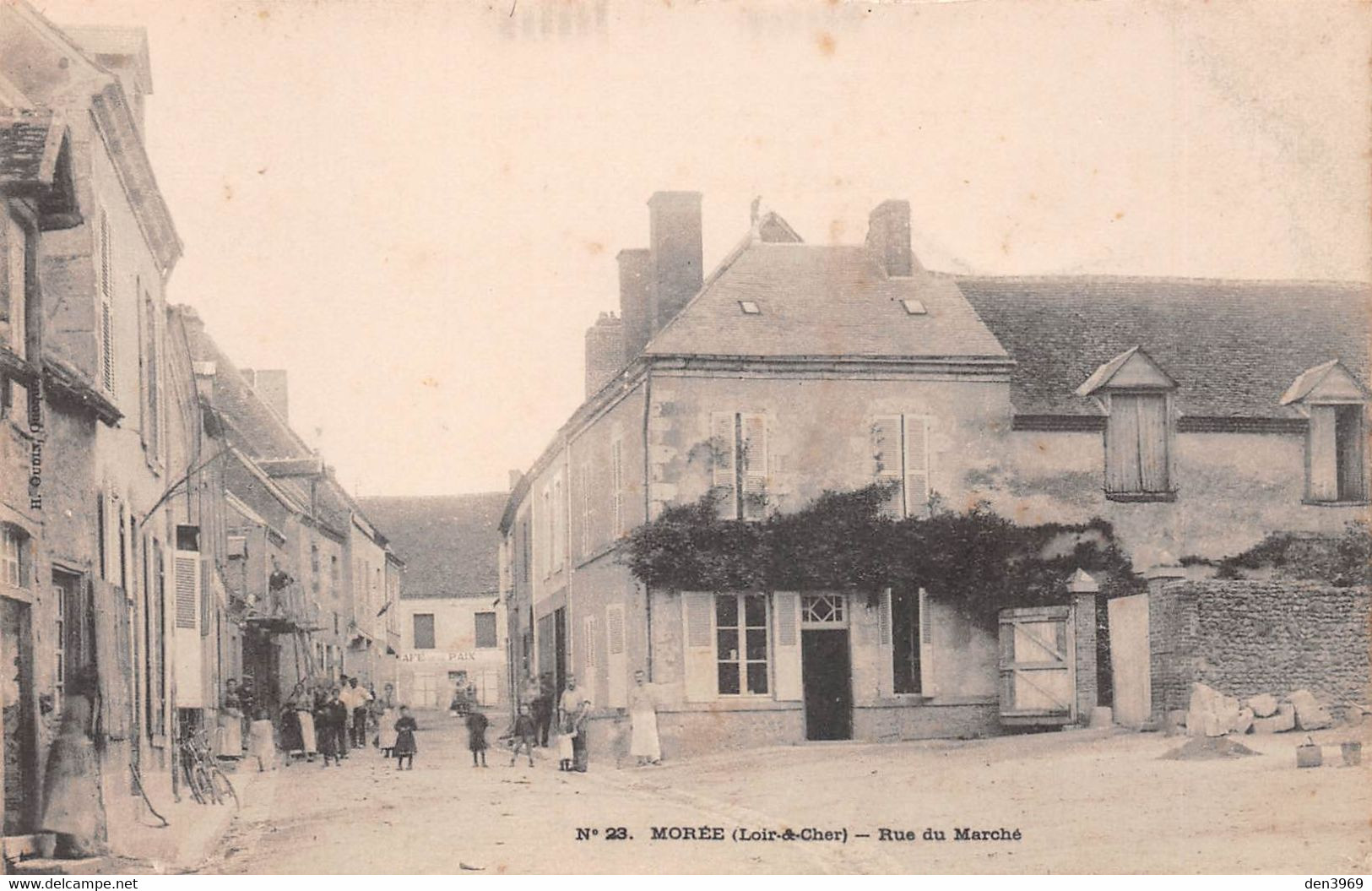 MOREE (Loir-et-Cher) - Rue Du Marché - Café De La Paix - Précurseur - Moree