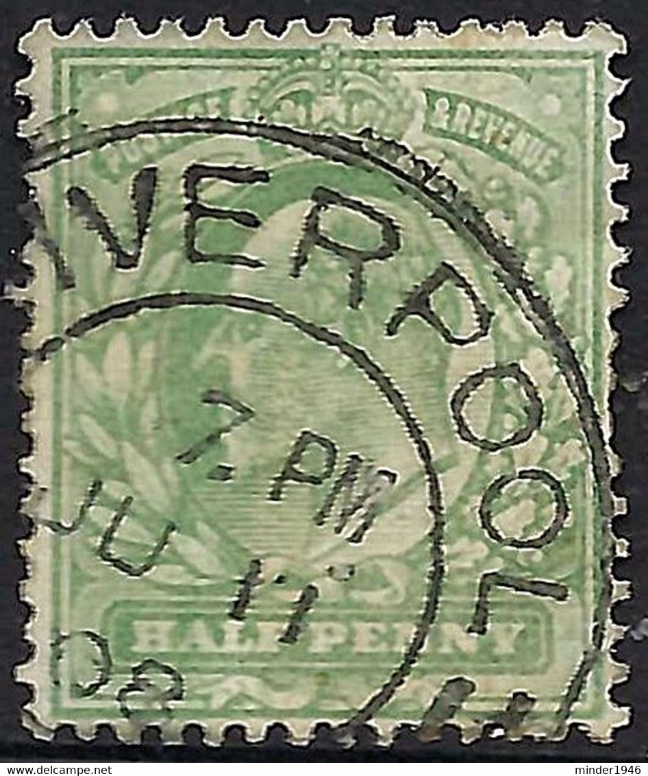 GREAT BRITAIN 1902 KEDVII ½d Yellowish Green SG218 Used With Liverpool Postmark - Neufs