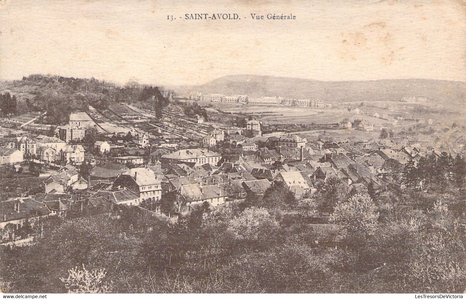 CPA - FRANCE - 57 - SAINT AVOLD - Vue Générale - 13 -C Bergeret Strasbourg - Saint-Avold