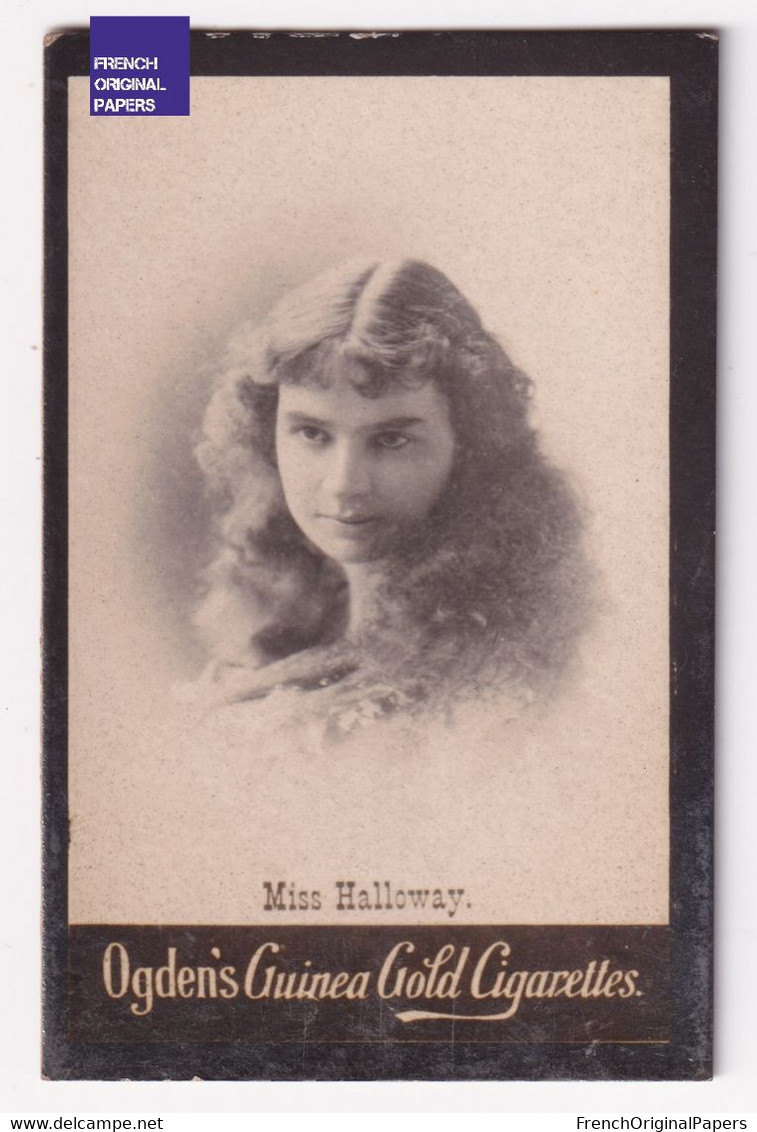 Miss Halloway - Ogden's Guinea Gold Cigarettes 1900 Photo Artiste Woman Femme Pin-up Dress Mode Belle Epoque A84-65 - Ogden's