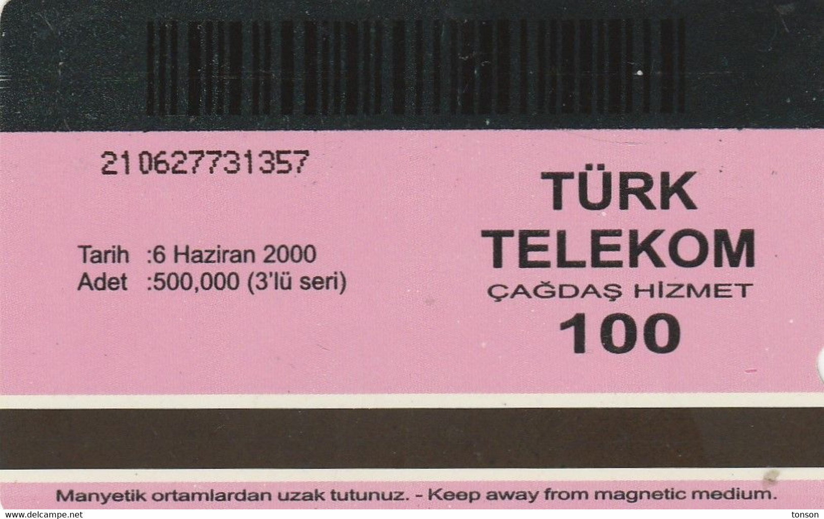 Turkey, N-124, 100 Units, Rize - Kocakopru, 2 Scans. - Türkei