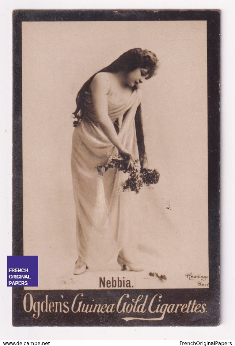 Nebbia - Ogden's Guinea Gold Cigarettes 1900 Photo Reutlinger Artiste Woman Femme Pin-up Dress Mode Belle Epoque A84-66 - Ogden's