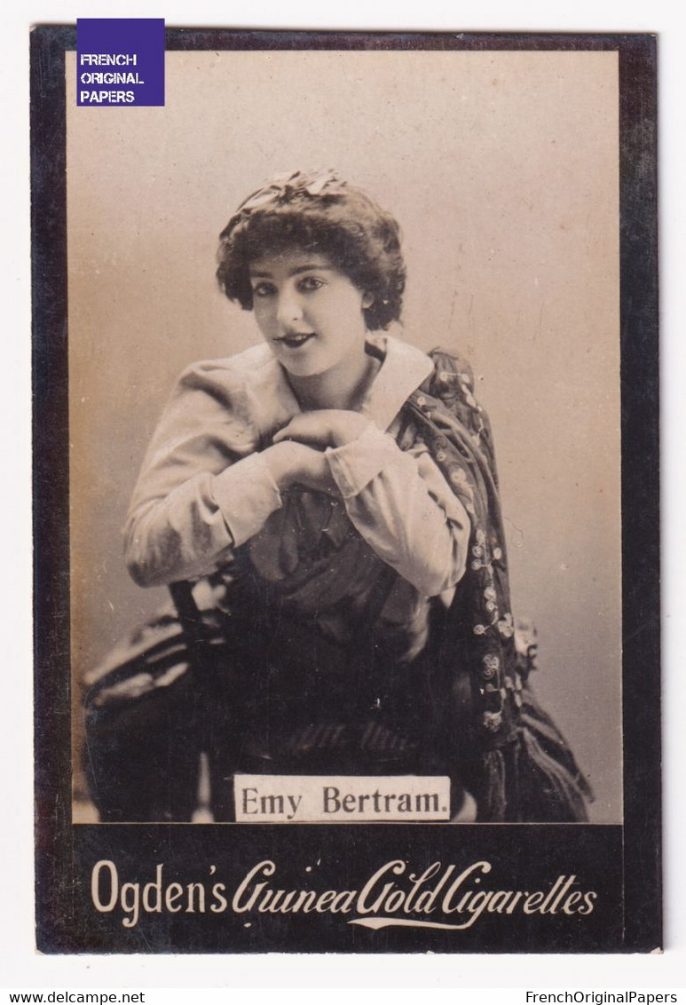 Emy Bertram - Ogden's Guinea Gold Cigarettes 1900 Photo Artiste Woman Femme Pin-up Dress Mode Belle Epoque A84-66 - Ogden's