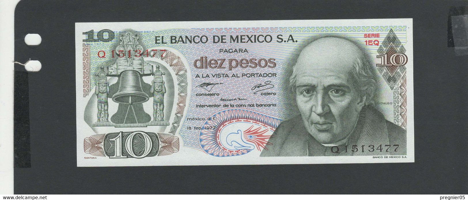 MEXIQUE - Billet 10 Pesos 1977 NEUF/UNC Gad.63i - Mexico