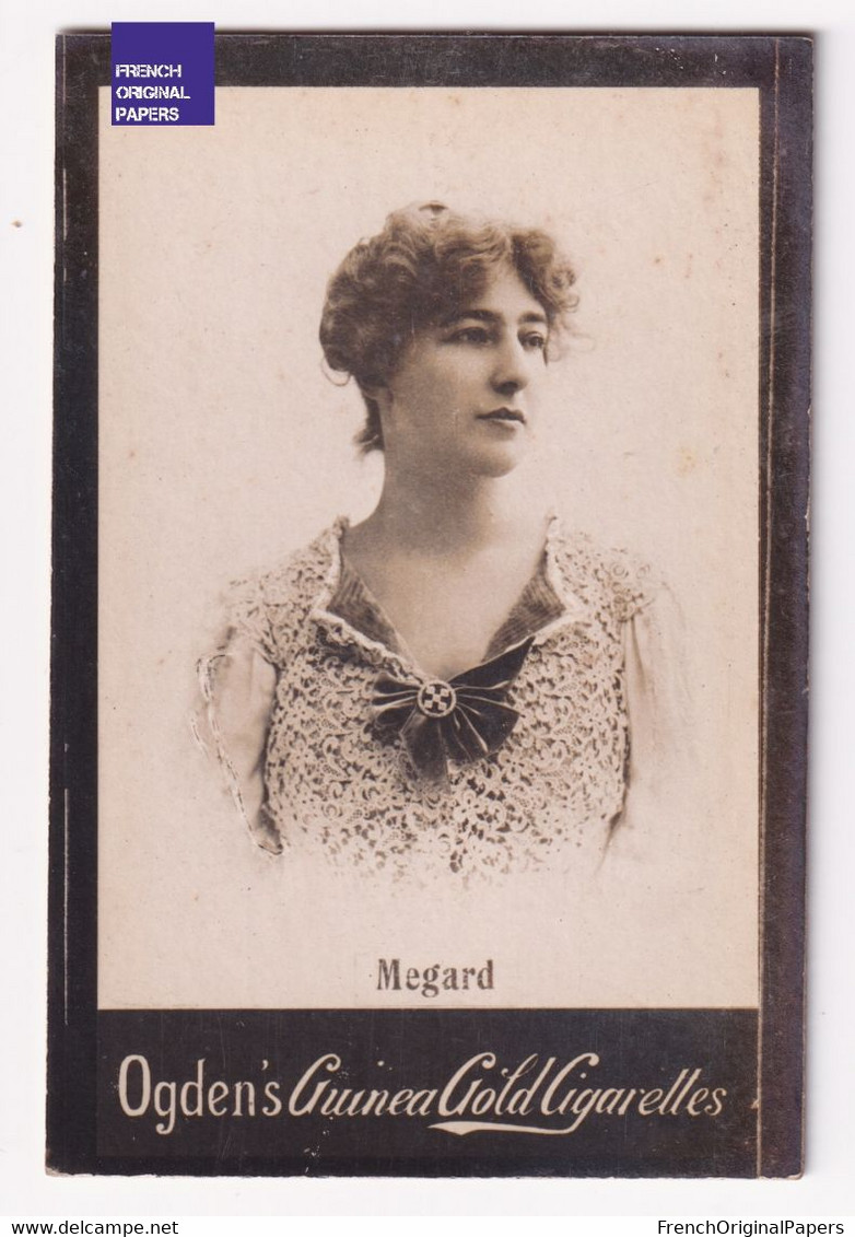Megard - Ogden's Guinea Gold Cigarettes 1900 Photo Artiste Woman Femme Pin-up Dress Mode Belle Epoque Actrice A84-67 - Ogden's