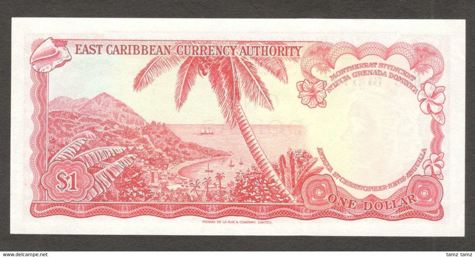 East Eastern Caribbean 1 Dollars Queen Elizabeth II 1965 UNC - East Carribeans