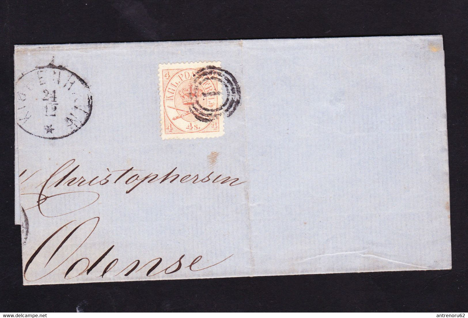 COVER-DENMARK-1864-SEE-SCAN - Storia Postale