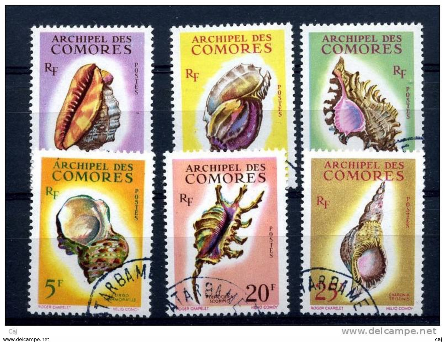 Comores  :  Yv  19-24  (o)  Coquillages   ,   N4 - Used Stamps