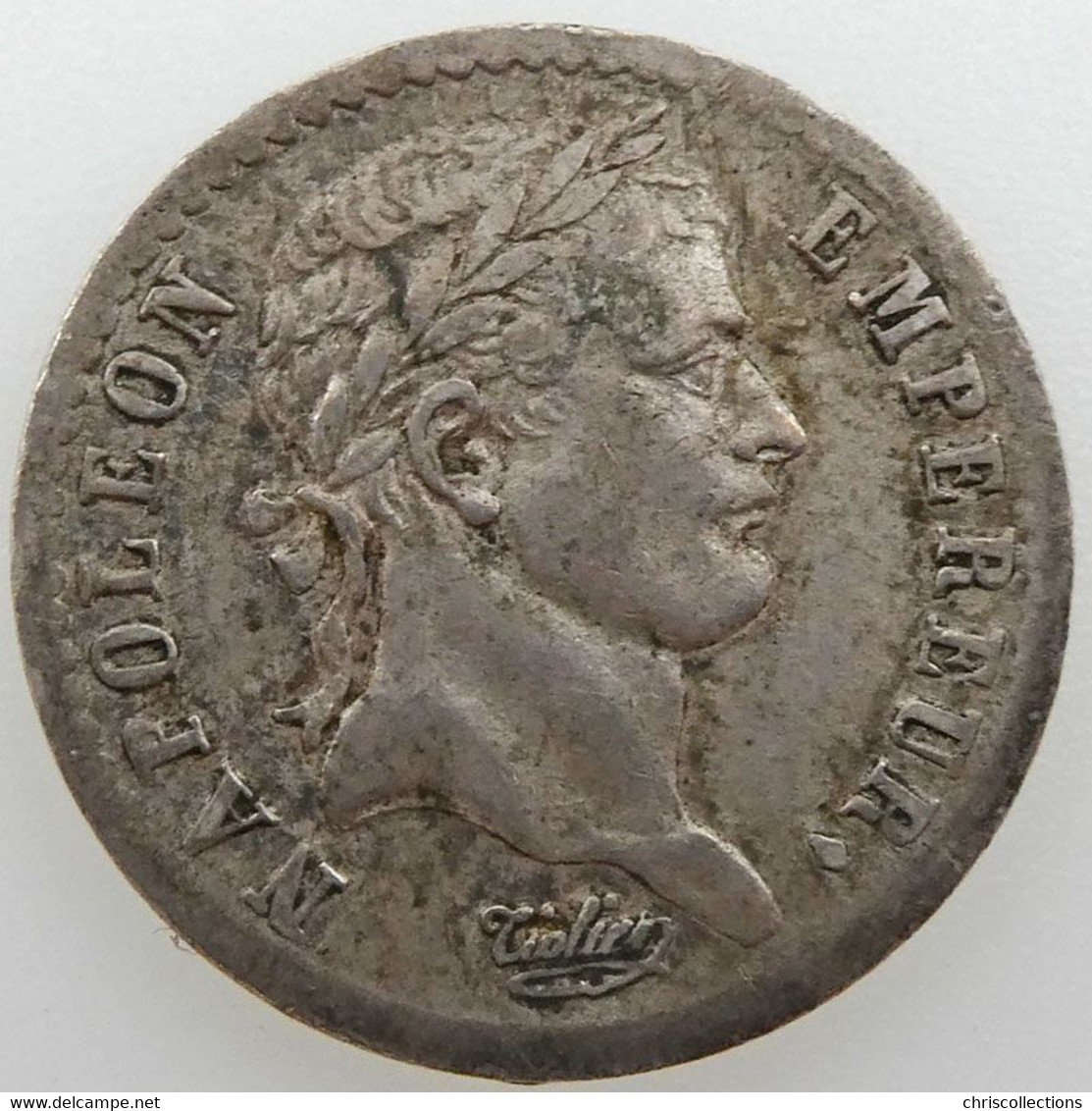 Napoléon I, Demi-Franc 1810 B, TTB, KM#691.2 - 1/2 Franc