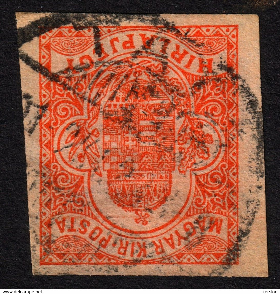 TATA City POSTMARK 1901 Newspaper Magazine Stamp Tax - Hírlapjegy - 1900 - Unperforated - Coat Of Arms HUNGARY - Newspapers