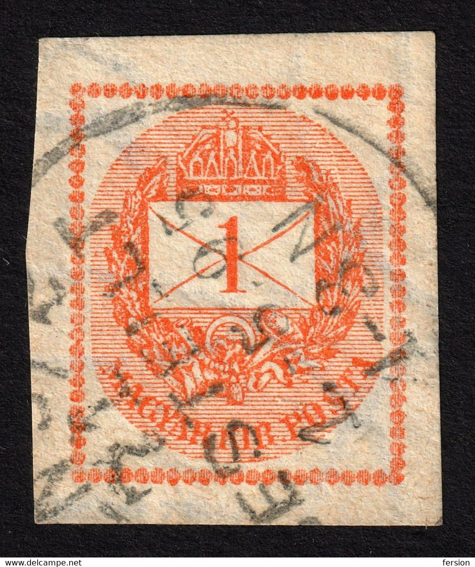 POSTMARK 1903 Newspaper Magazine Tax Hírlapjegy 1874 Unperforated Cover Letter HUNGARY - Giornali