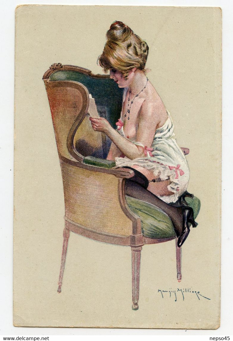 Illustrateur. Maurice Millière.jolie Femme En Petite Lingerie - Milliere