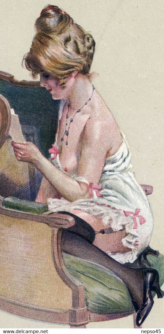 Illustrateur. Maurice Millière.jolie Femme En Petite Lingerie - Milliere