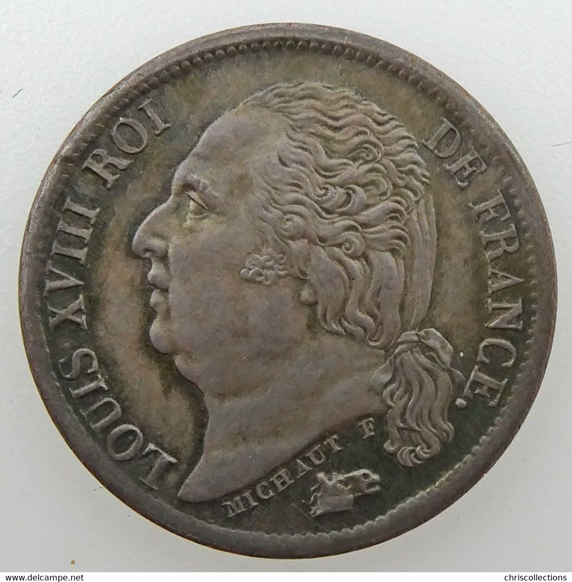 France, Louis XVIII, 1/2 Franc 1821 A, SUP, KM#708.1 - 1/2 Franc