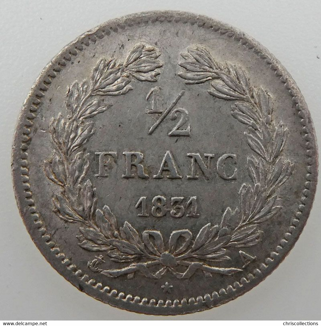 France, Louis Philippe I, 1/2 Franc 1831 A, SUP, KM#741.1 - 1/2 Franc