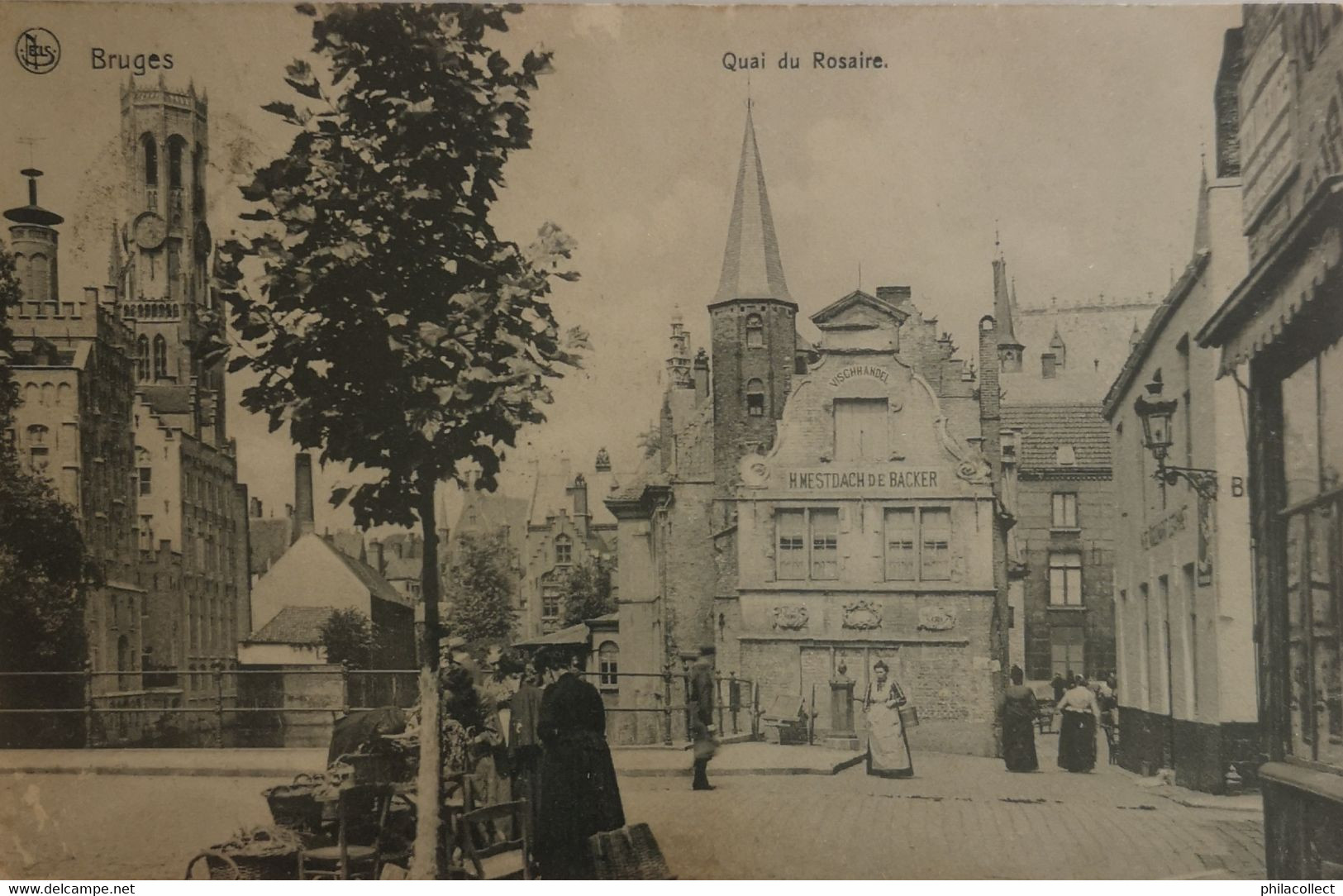 Brugge - Bruges  // Quai Du Rosaire (Markt Vrouwen) 1908 - Brugge