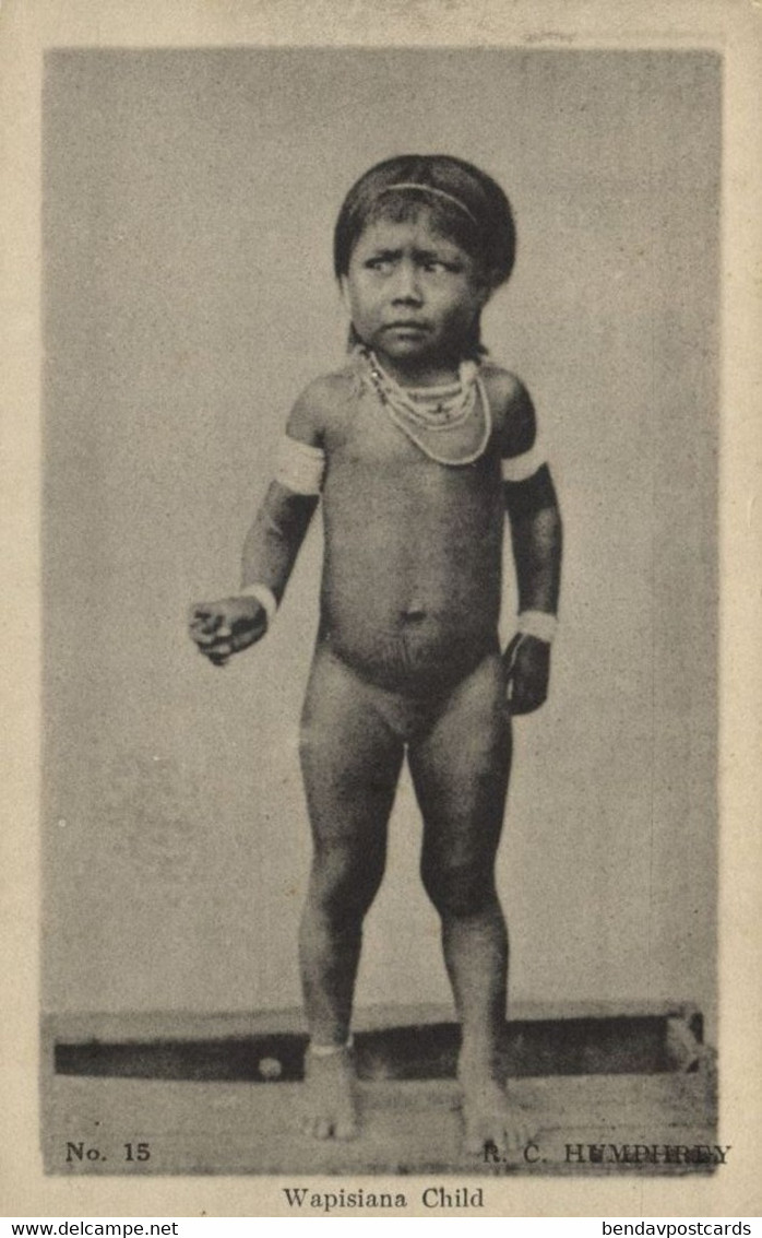 British Guiana, Guyana, Demerara, Native Wapisiana Indian Girl (1920s) Postcard - Guyana (formerly British Guyana)