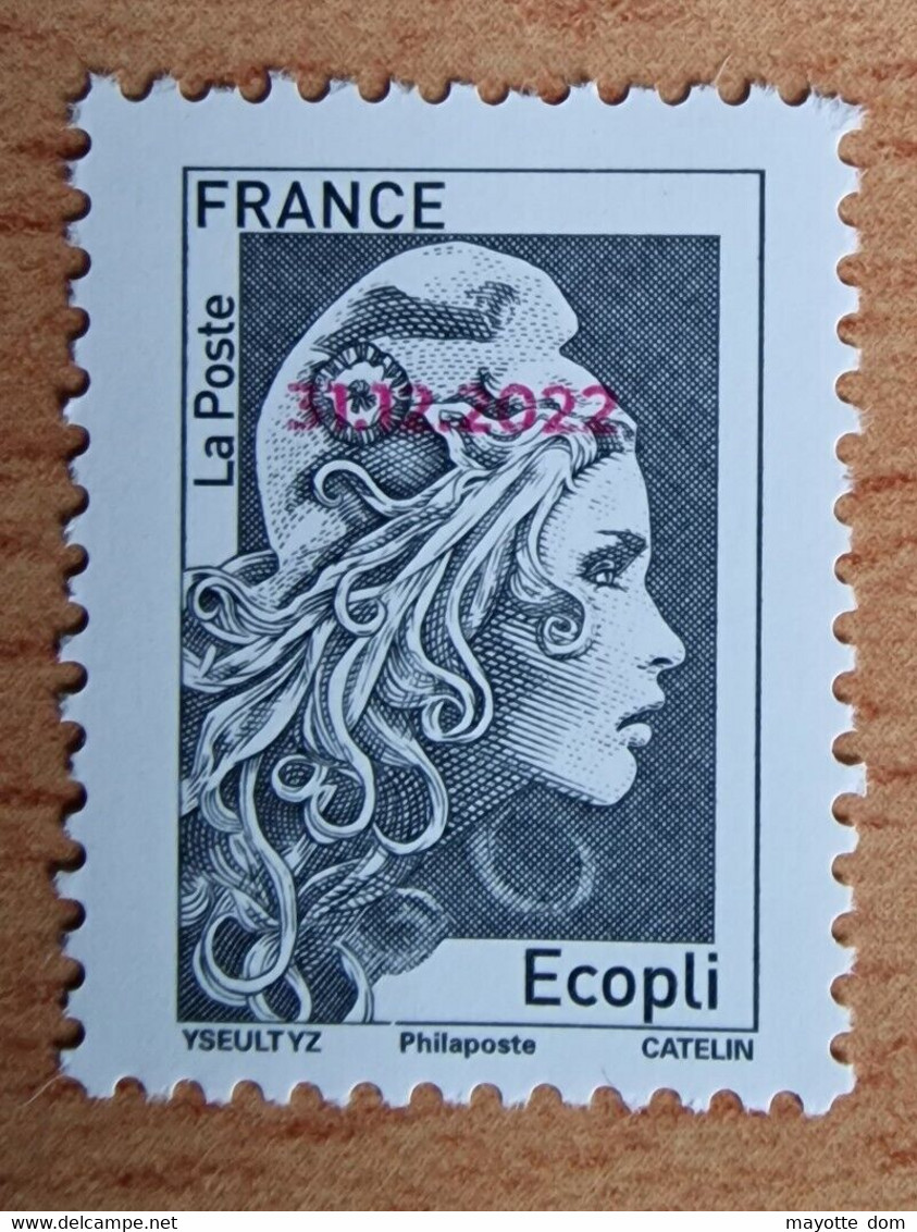 FRANCE 2022  MARIANNE Engagee IZ ECOPLI SURCHARGE 31.12.2022 ** - Unused Stamps