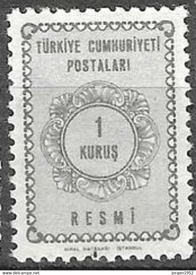 TURKEY #   FROM 1964 MICHEL D 91 - Timbres De Service