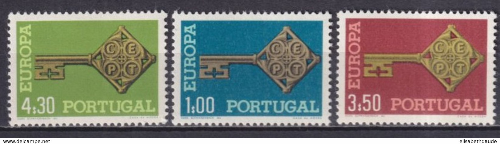 EUROPA CEPT ! - 1968 - PORTUGAL YVERT N°1032/1034 ** MNH - COTE = 20 EUR - 1968