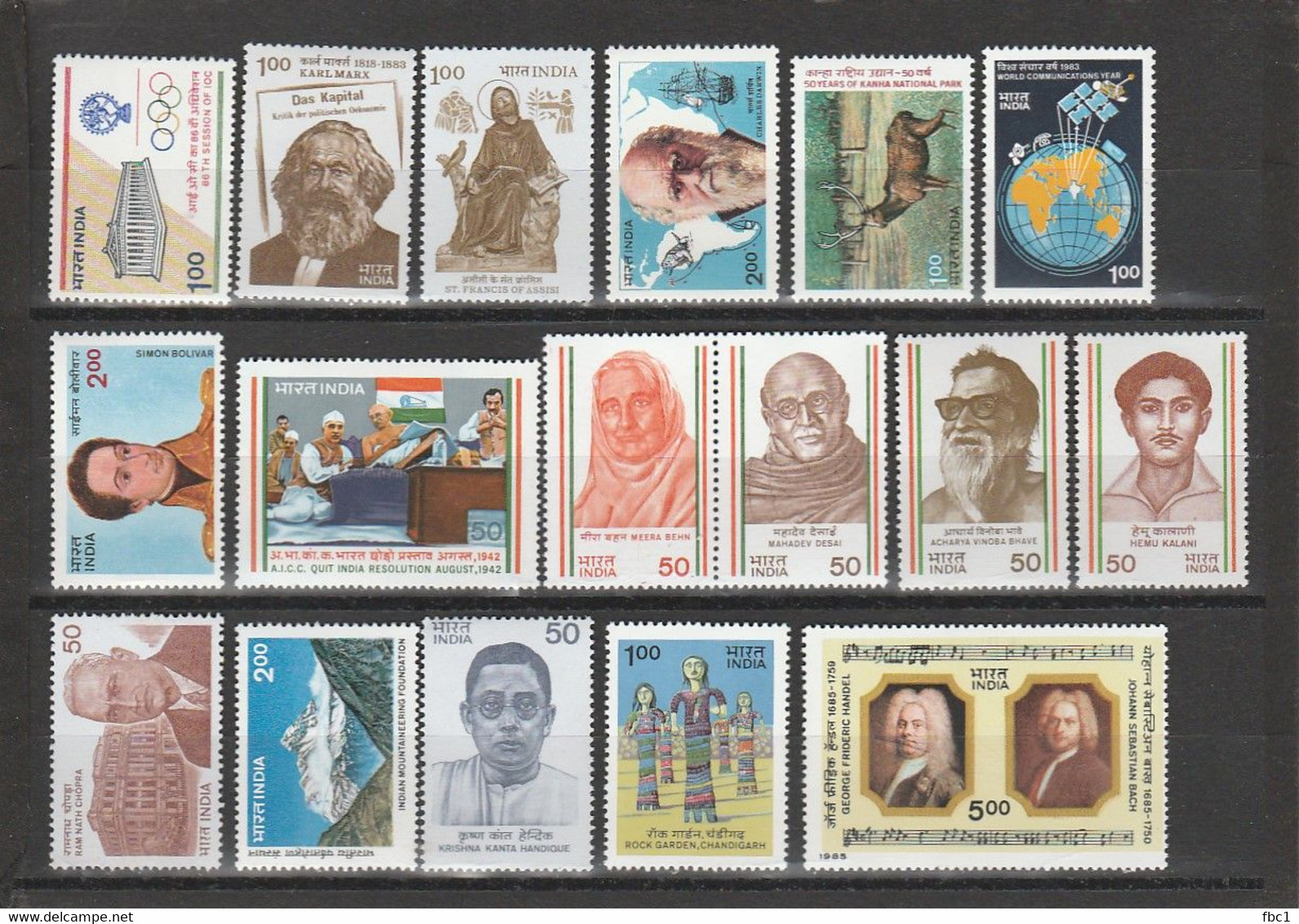 INDE - Collection De 85 Timbres Neufs ** (MNH) - Collections, Lots & Series