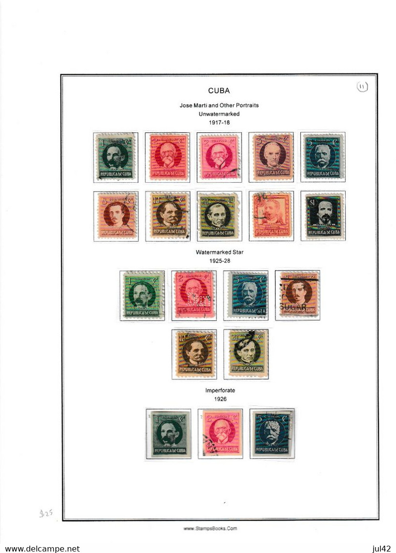 Cuba. Very Nice Almost Complete Collection 1911-1960. Scott Cat.value $2750.00 - Collections, Lots & Series