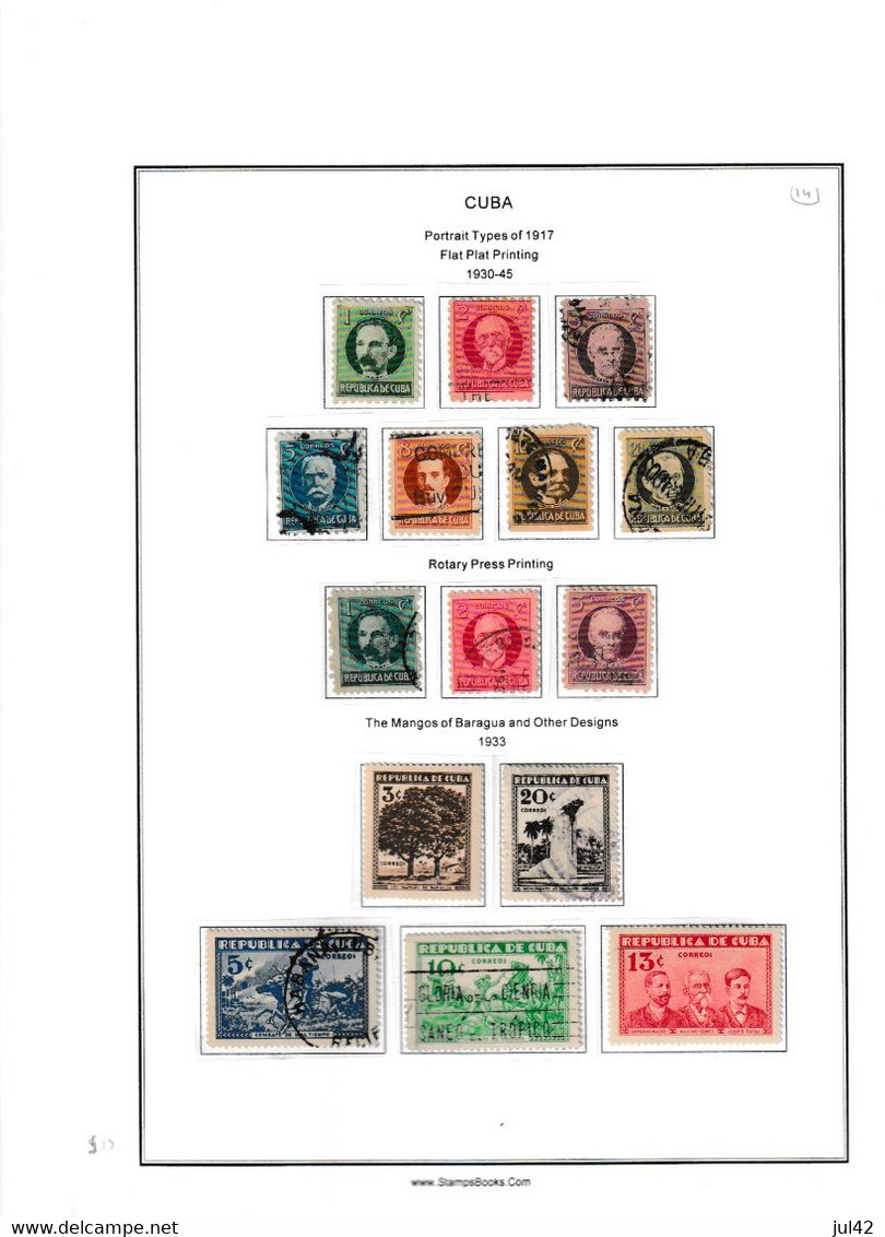 Cuba. Very Nice Almost Complete Collection 1911-1960. Scott Cat.value $2750.00 - Lots & Serien