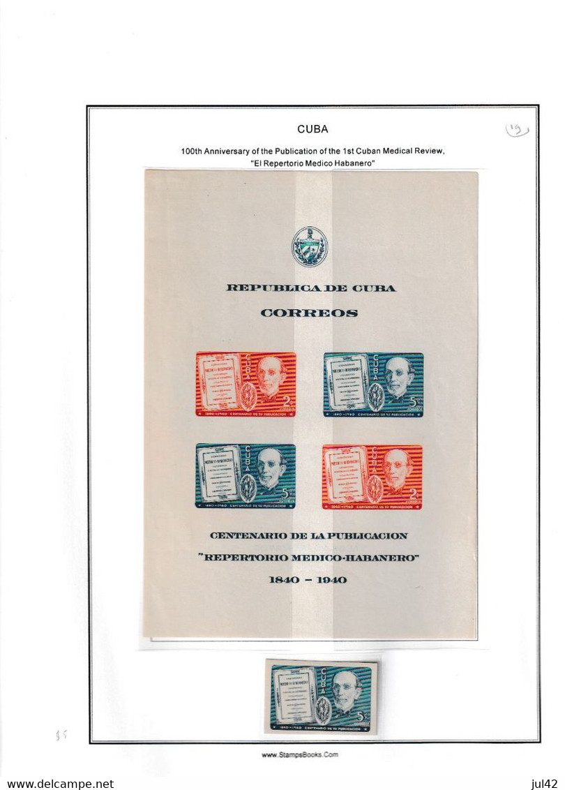 Cuba. Very nice almost complete collection 1911-1960. Scott cat.value $2750.00