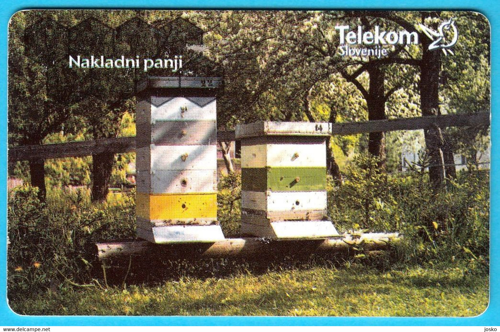 BEES - Beehives ... Slovenian Old Rare Card * Honeybee Abeille Bee Biene Abeja Ape Bienen Api Abejas Abeilles Honeybees - Api