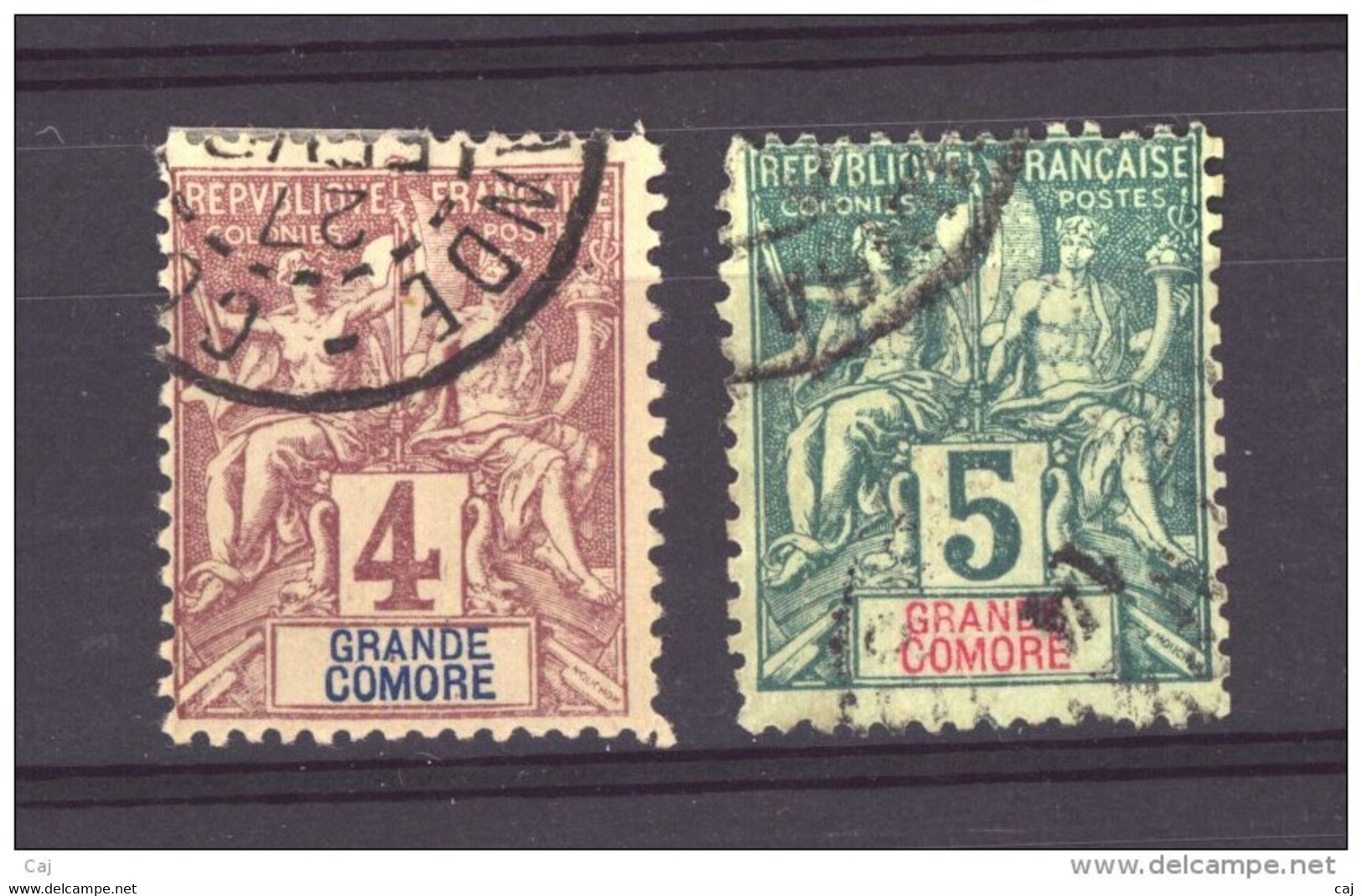 Grande Comore  :  Yv  3-4  (o) - Used Stamps