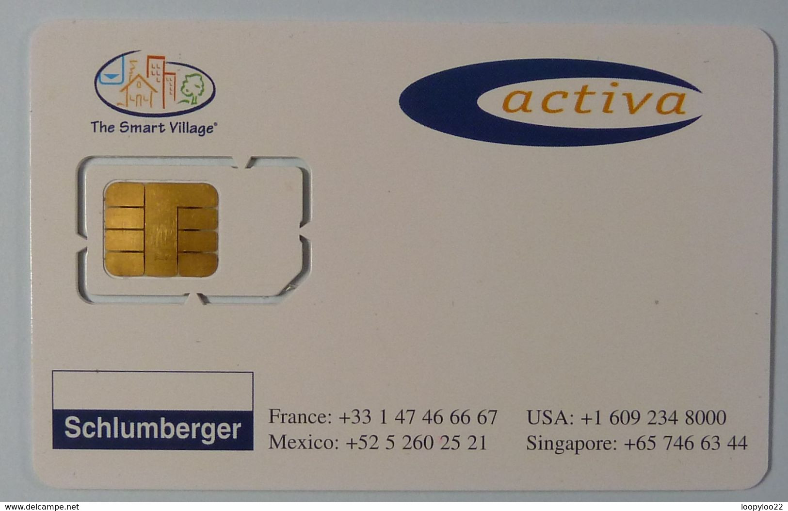 FRANCE - Chip - Smartcard - GSM - Schlumberger - Activa - Innovation In Your Hand - Mint - Sonstige & Ohne Zuordnung