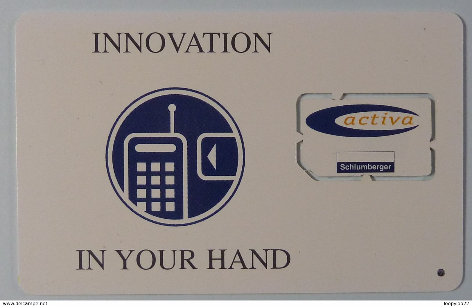 FRANCE - Chip - Smartcard - GSM - Schlumberger - Activa - Innovation In Your Hand - Mint - Sonstige & Ohne Zuordnung