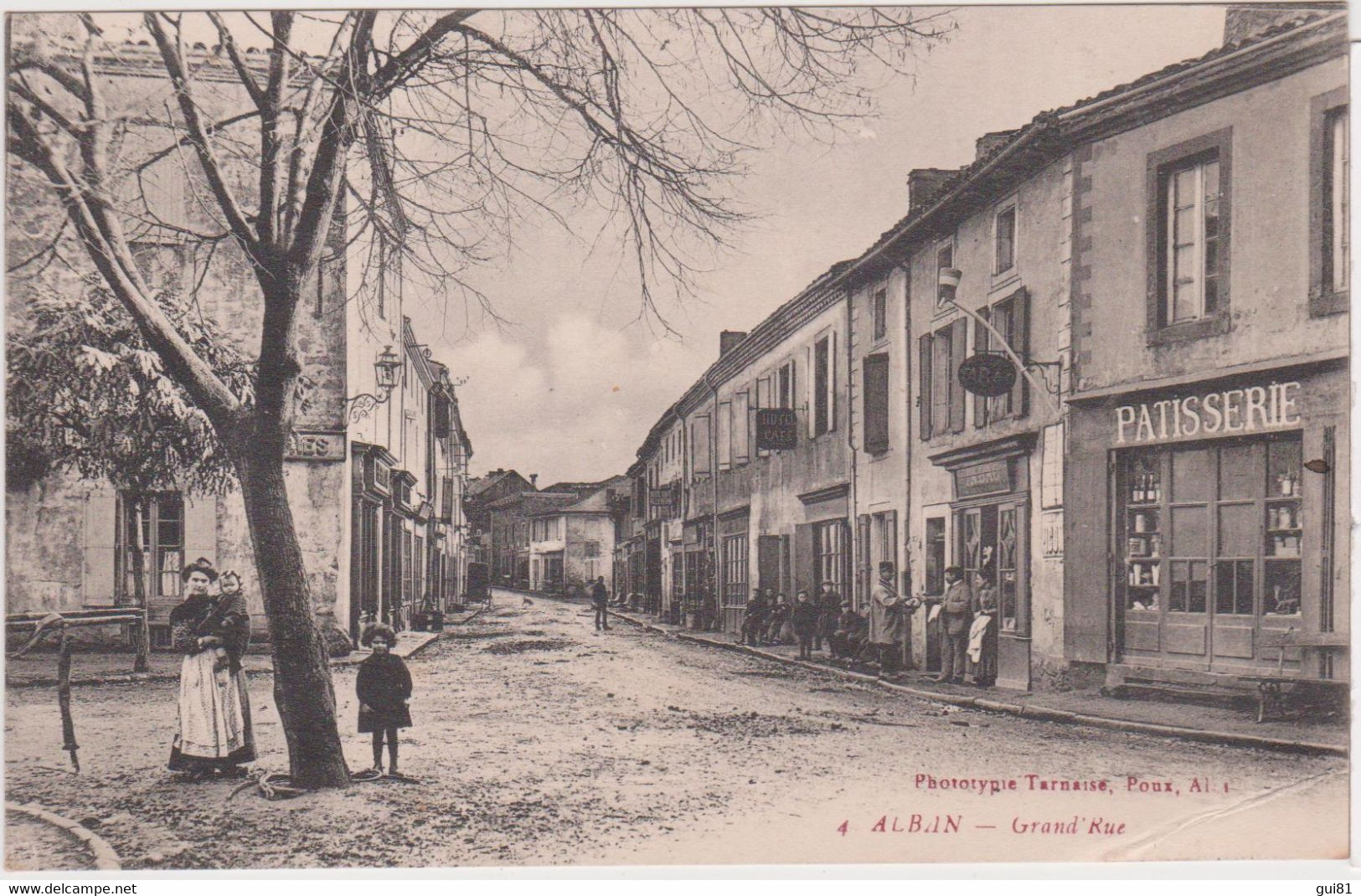 CPA - ALBAN - GRAND RUE - Alban