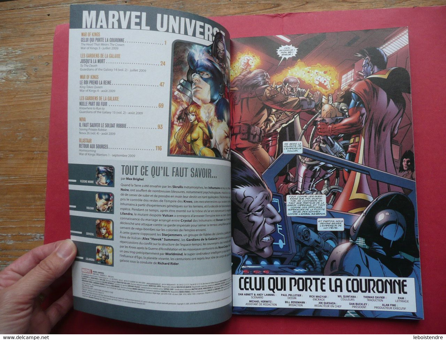 MARVEL UNIVERSE N° 21 JUIN 2010 WAR OF KINGS ( 4 / 7 )  MARVEL PANINI COMICS - Marvel France